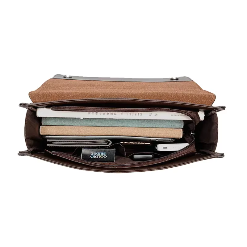 Sacs à main en cuir Pu pour hommes, fourre-tout, porte-documents d'affaires, sac à bandoulière de marque pour ordinateur portable, organisateur pour Documents, 2026