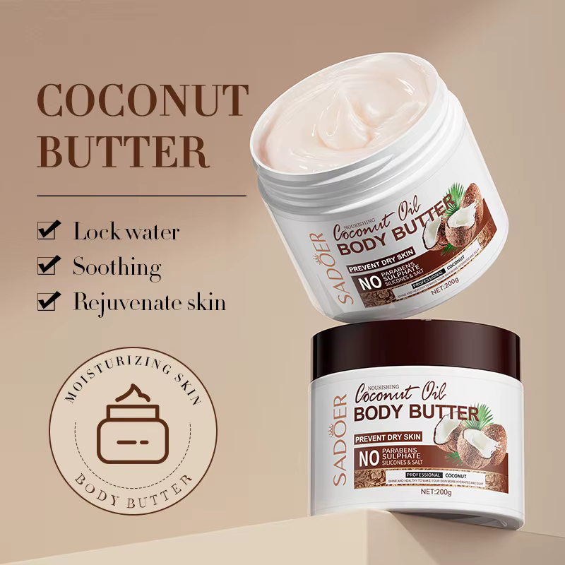 Beurre corporel hydratant à la noix de coco