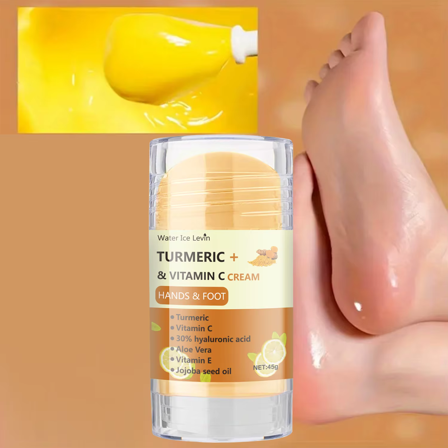 Crème Mains et Pieds au Curcuma et Vitamine C