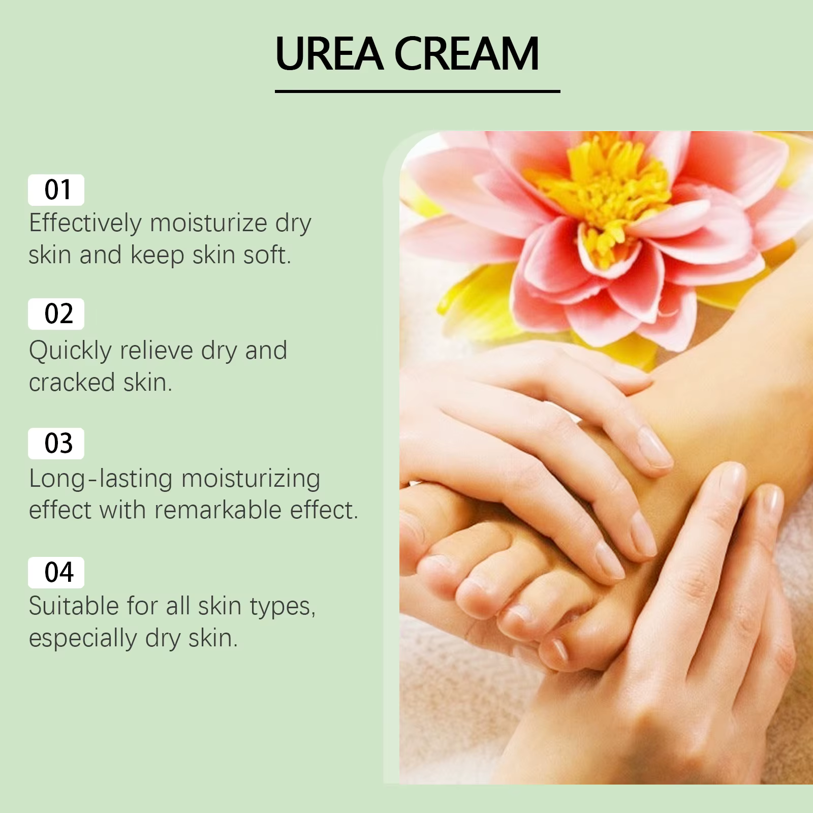 Crème de soin des pieds à l'urée