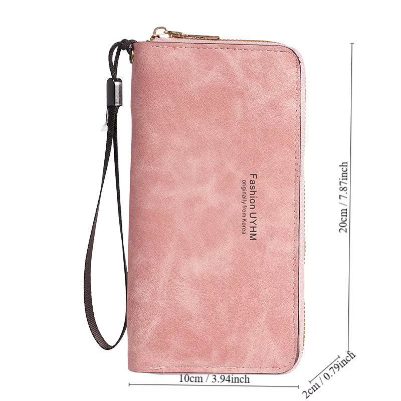 Dames tenant un long portefeuille 2025 nouveau sac à main coréen multi-fonction sac de carte sac de téléphone portable porte-monnaie femme portefeuille