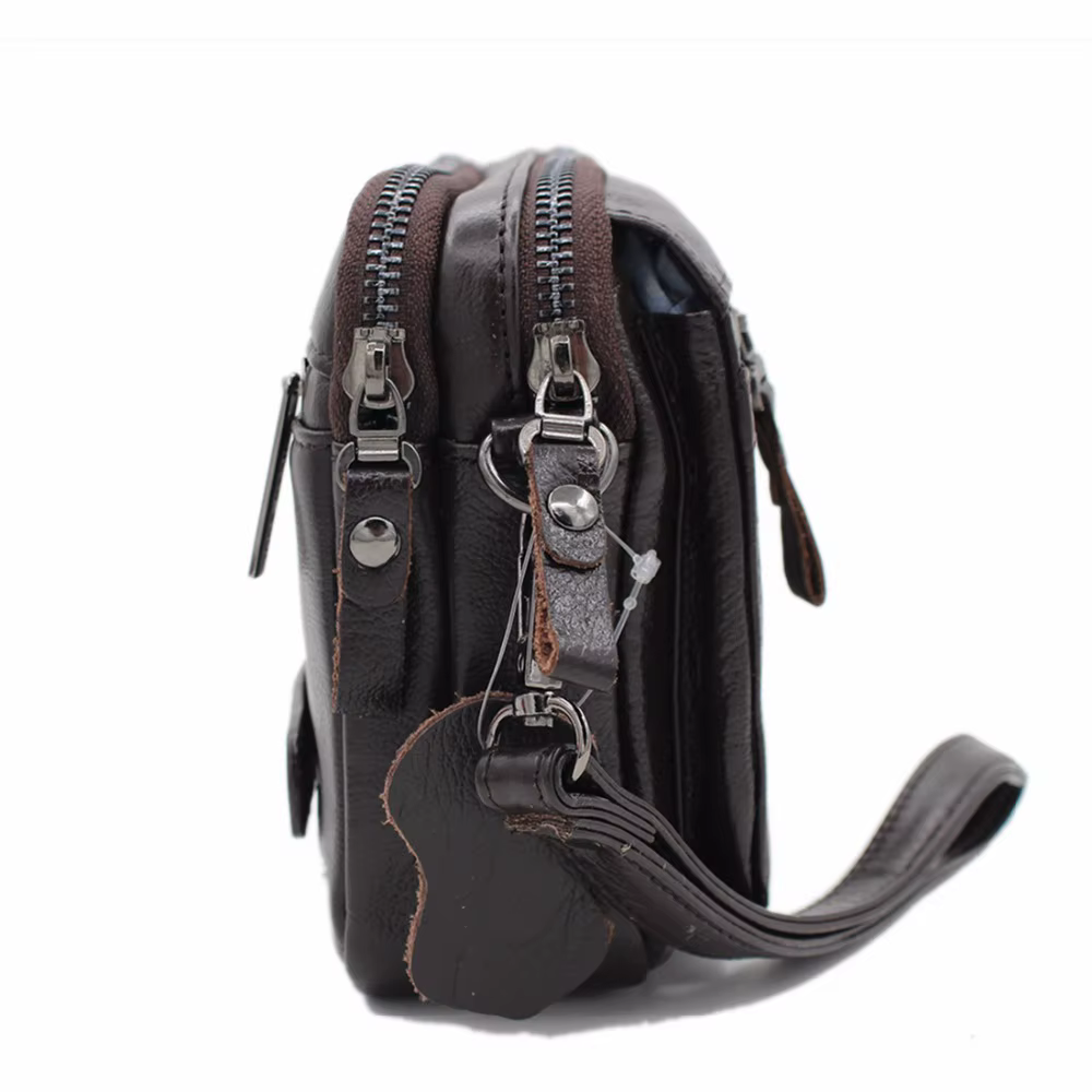 Hommes pochette portefeuille sac Long sac à main en cuir véritable étui à cigarettes porte-carte poche véritable peau de vache mâle argent pratique sacs de poignet
