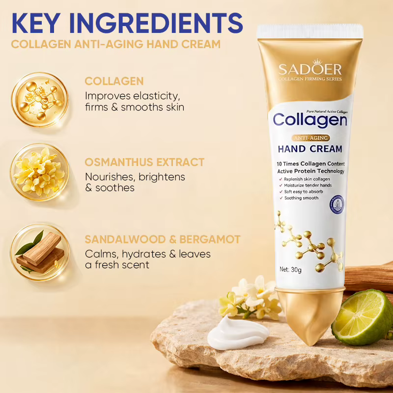 Crème pour les mains au collagène