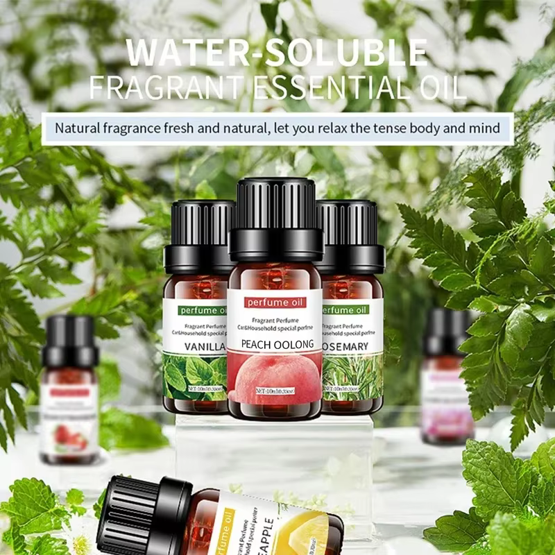 Huile essentielle végétale naturelle 10ml Eucalyptus Rose Freesia Gardenia vanille menthe poivrée 1 pièces