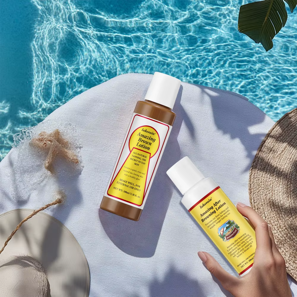 Lotion bronzante imperméable