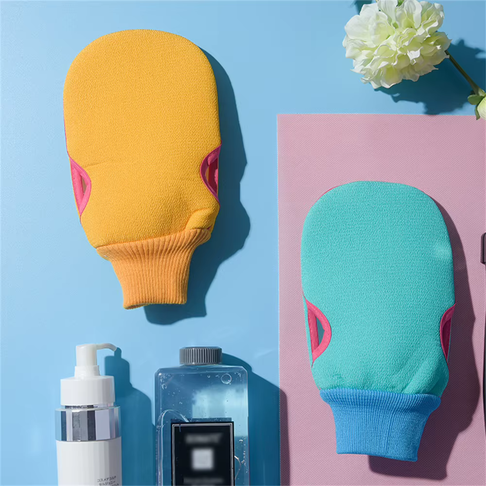 Gants exfoliants doubles