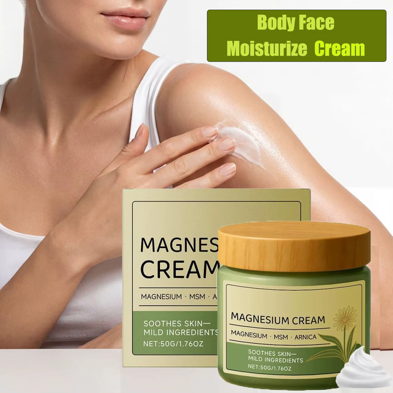 Lotion corporelle et crème visage anti-rides raffermissante au peptide