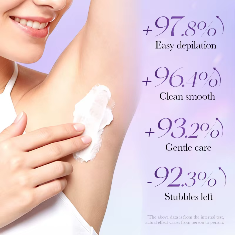 Crème d'épilation permanente