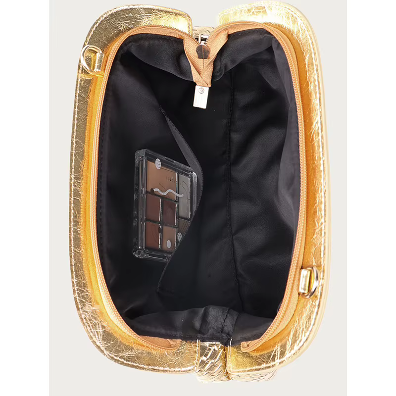 Sac à Texture tissée dorée de haute qualité, sac à bandoulière haut de gamme pour dîner et fête avec bandoulière