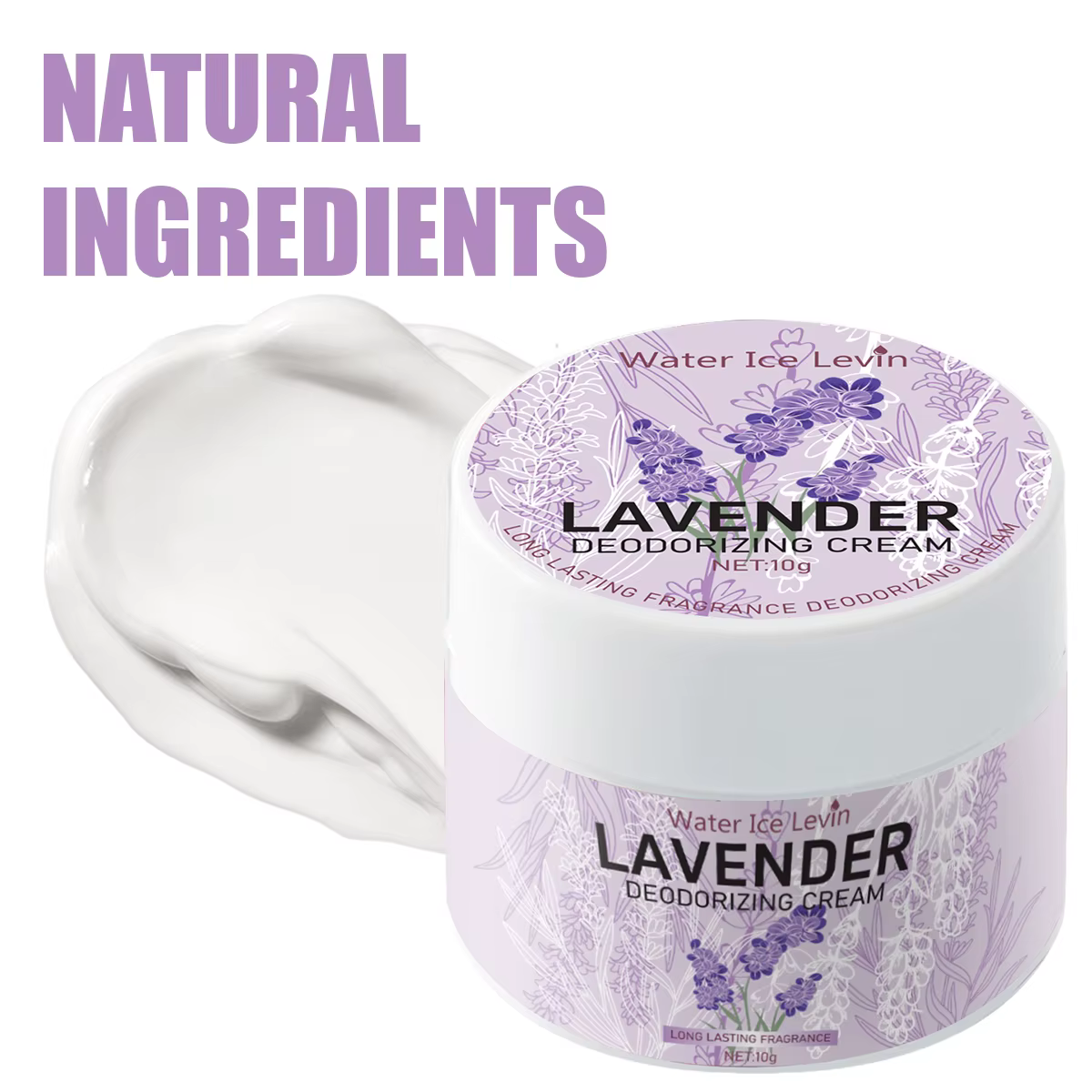 Crème déodorante contenant des ingrédients floraux