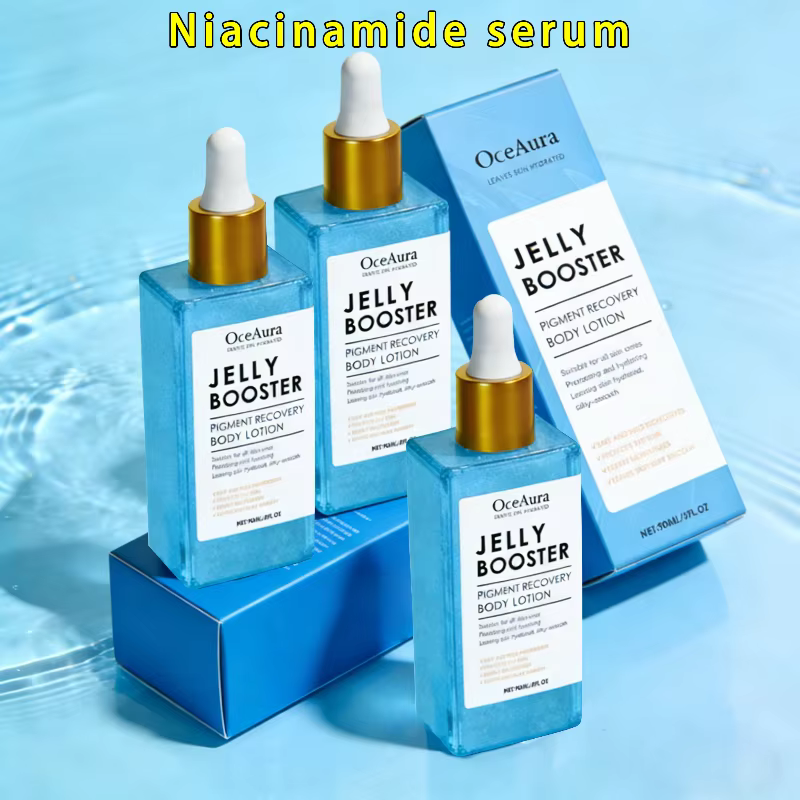 Lotion pour le corps de récupération de pigments de rehausseur de gelée sérum éclaircissant de Niacinamide