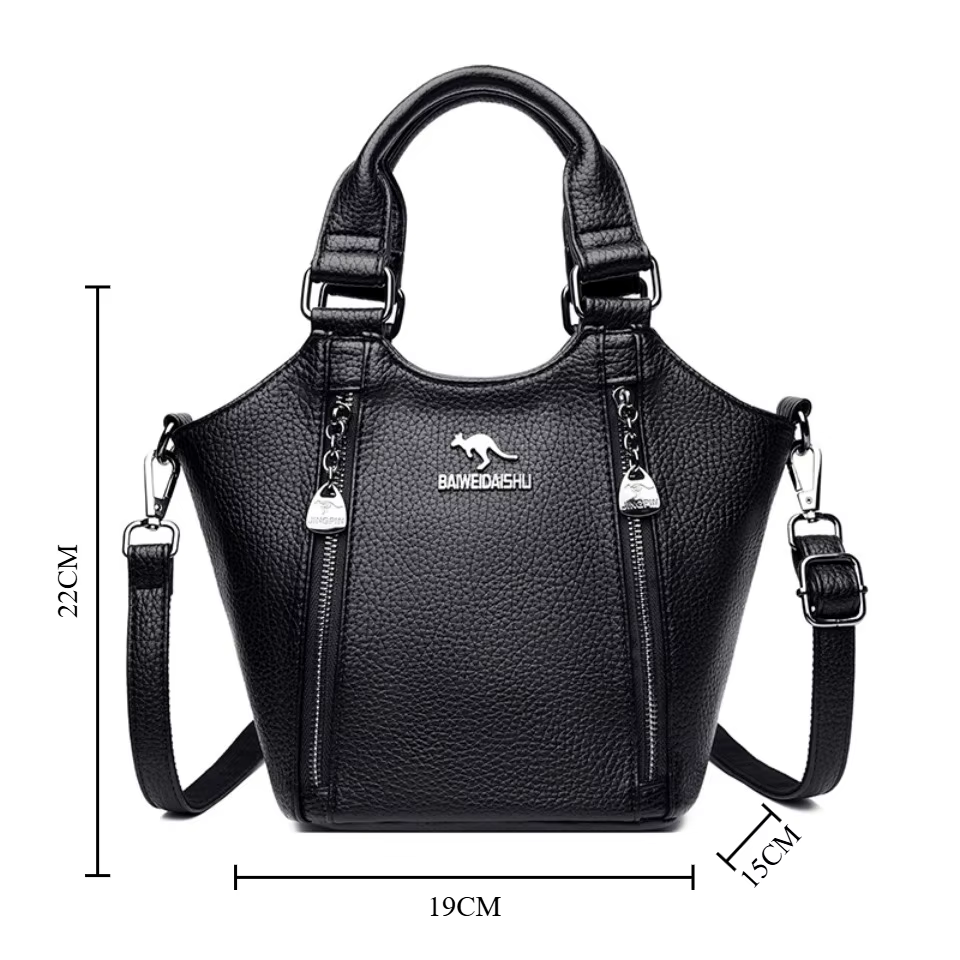 Sac seau de luxe en cuir souple de haute qualité pour femmes, sacs à main de créateur, sacs fourre-tout, sacs à bandoulière, pour le travail et le quotidien