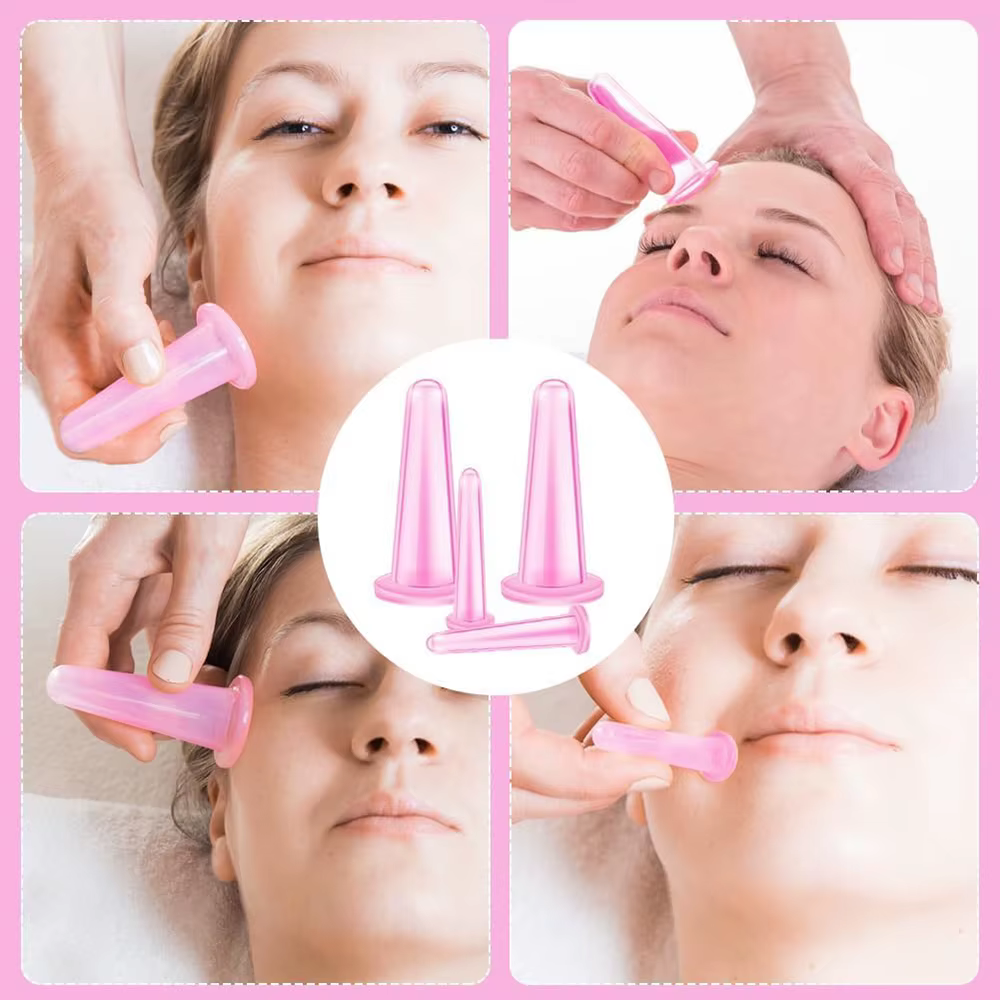 Ensemble de ventouses faciales en Silicone
