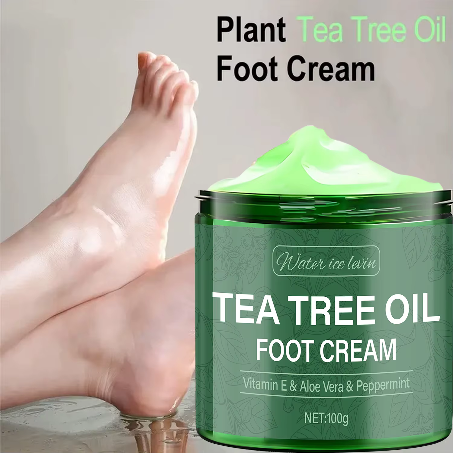 Crème pour les pieds à l'huile d'arbre à thé
