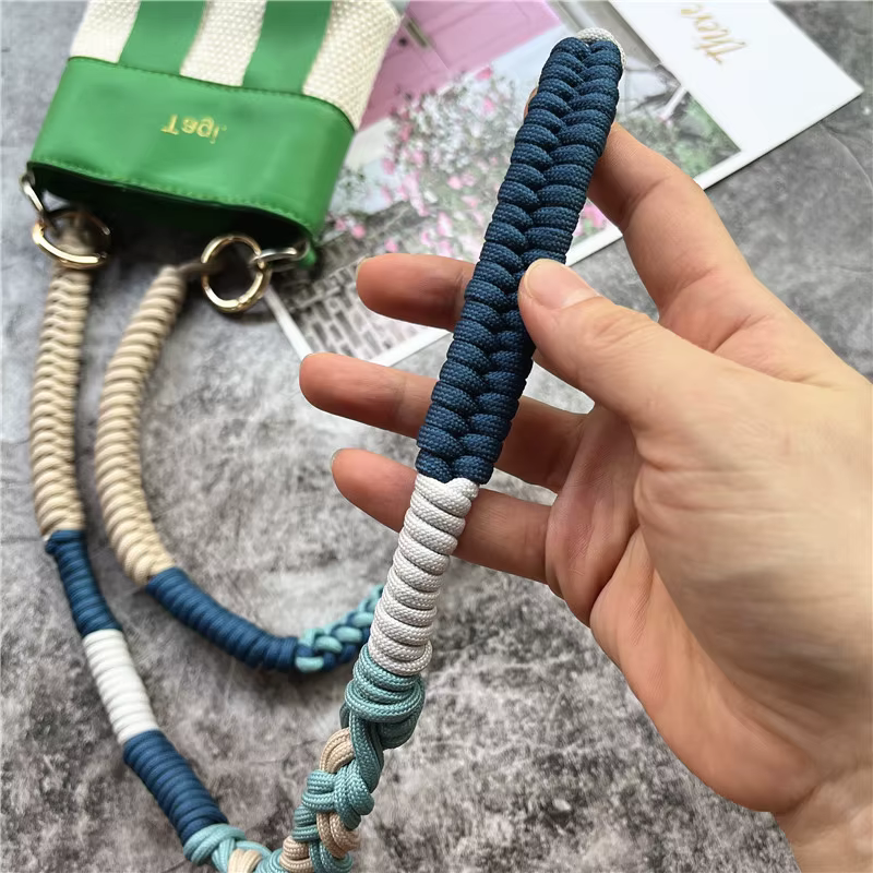 Sangle de sac cordon fait à la main pour téléphone portable bandoulière porte-clés pour sacs lanière Premium sacs à main accessoires corde
