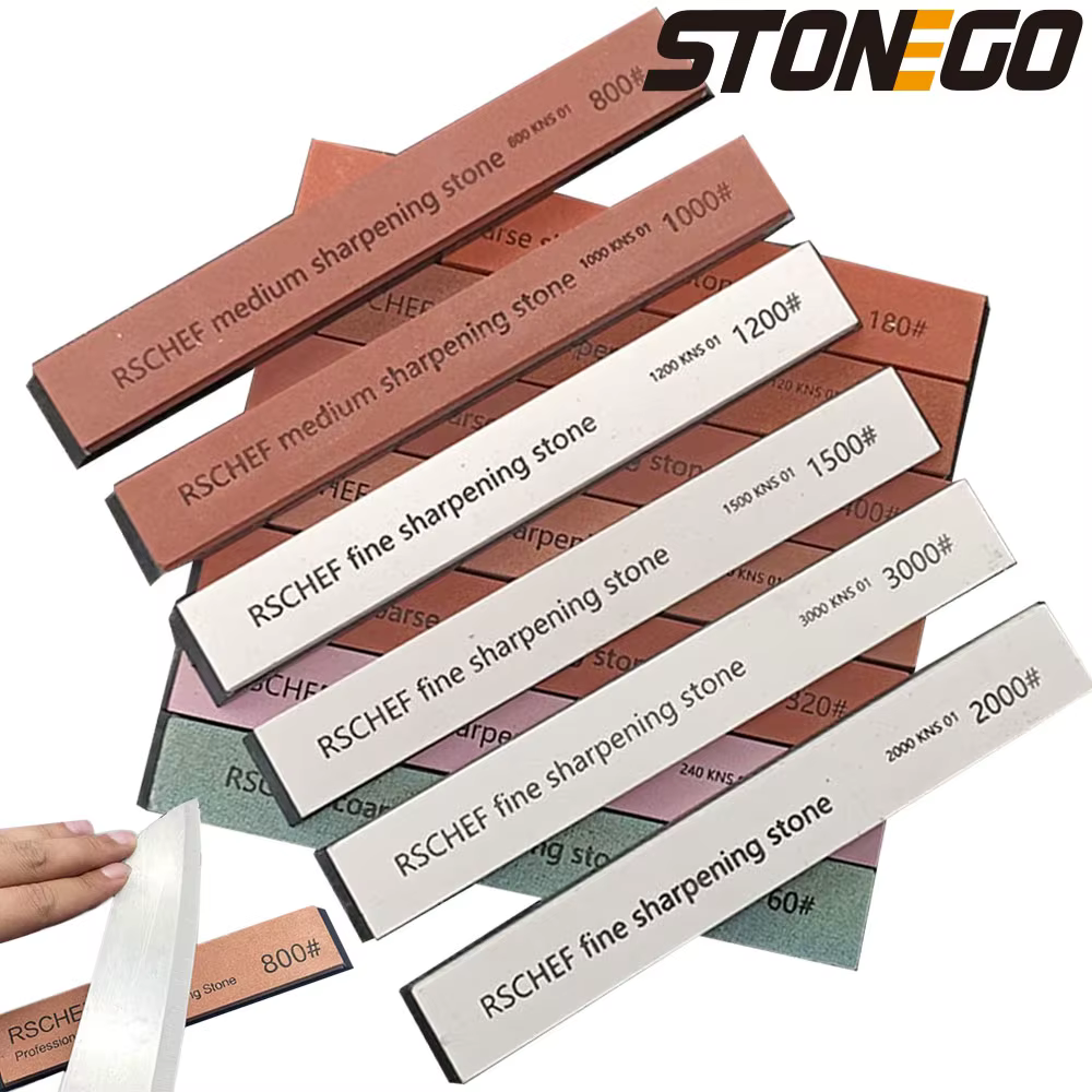STONEGO-Aiguiseur de couteaux à mailles élevées, petites bandes de pierre à huile, Outils de cuisine spéciaux pour la cuisine domestique