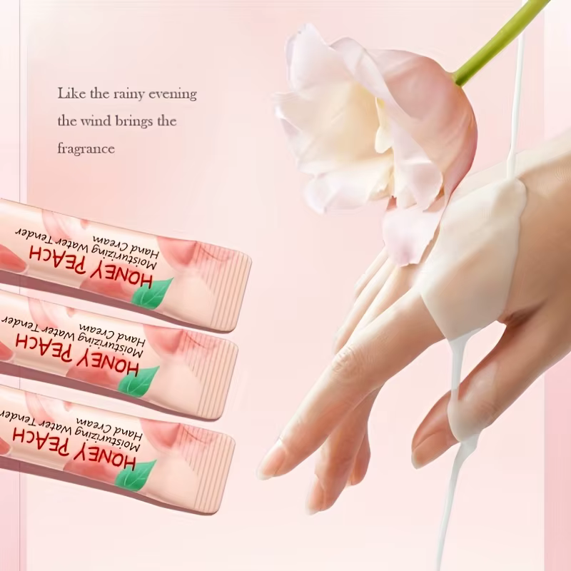 Crème hydratante et nourrissante pour les mains au miel et à la pêche