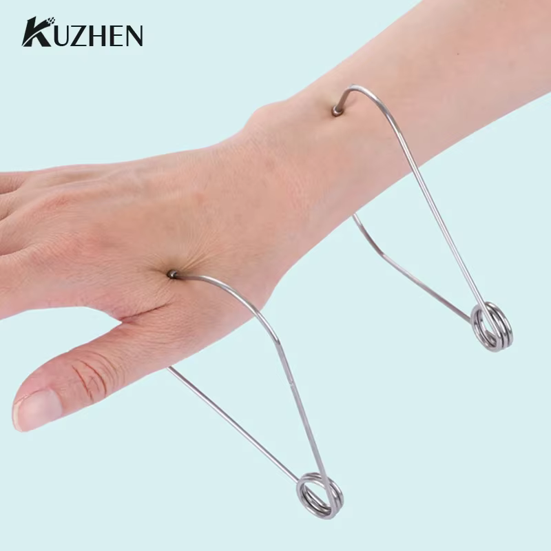 Pince de Massage en métal pour points d'acupuncture