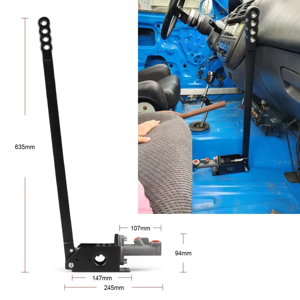 Frein à main hydraulique vertical universel de 63 cm, frein à main hydroélectrique pour course de drift, applicable à Honda, Toyota, Volkswagen
