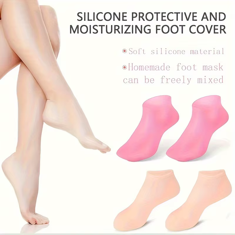 Chaussettes hydratantes en gel de silicone ultra doux pour pieds secs