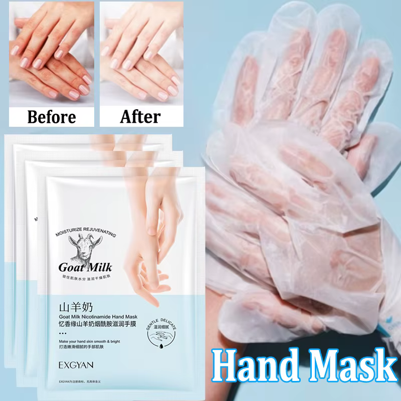 Masque pour les mains au lait de chèvre