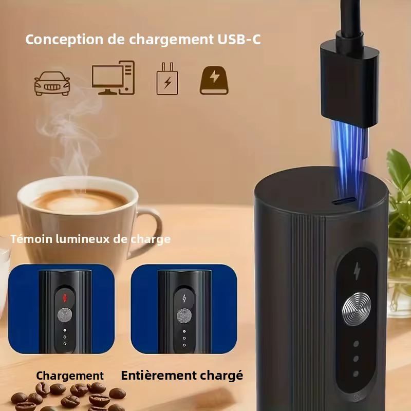 Mélangeur électrique pour mousse de café et de lait, fouet à café, batteur à œufs portatif, mélangeur de mousse avec coque, outils de cuisine portables pour la maison