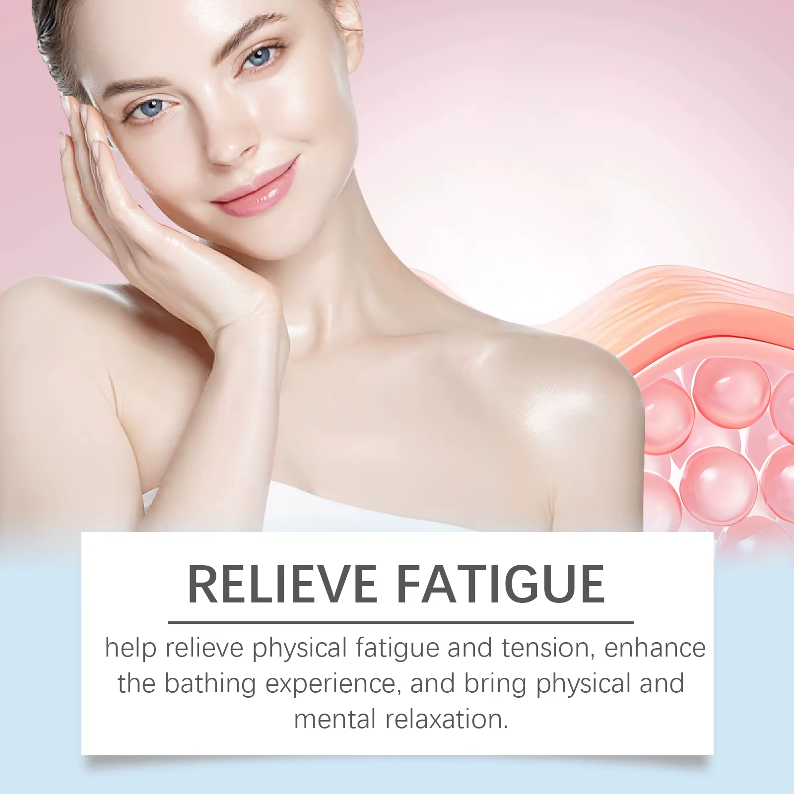Sel de Bain d'Epsom Anti-Stress Exfoliant Nettoyant en Profondeur Magnésium Hydratant Relaxant pour le Corps