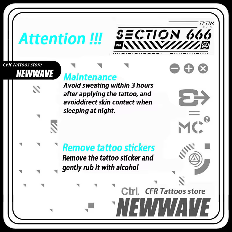 Tatouages temporaires, faux tatouages, étoile simple noire en contour, chaîne de taille, autocollant à base de jus végétal, nouveauté en autocollants et jouets, Tatuaje