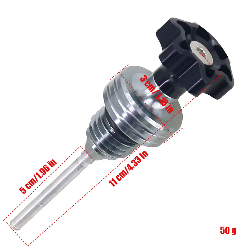 Bouchon de remplissage de jauge d'huile moteur de moto, jauge de niveau d'huile de carter pour dean 6, 110cc, 125cc, scooter RL, façades D343, vélo Go Kart