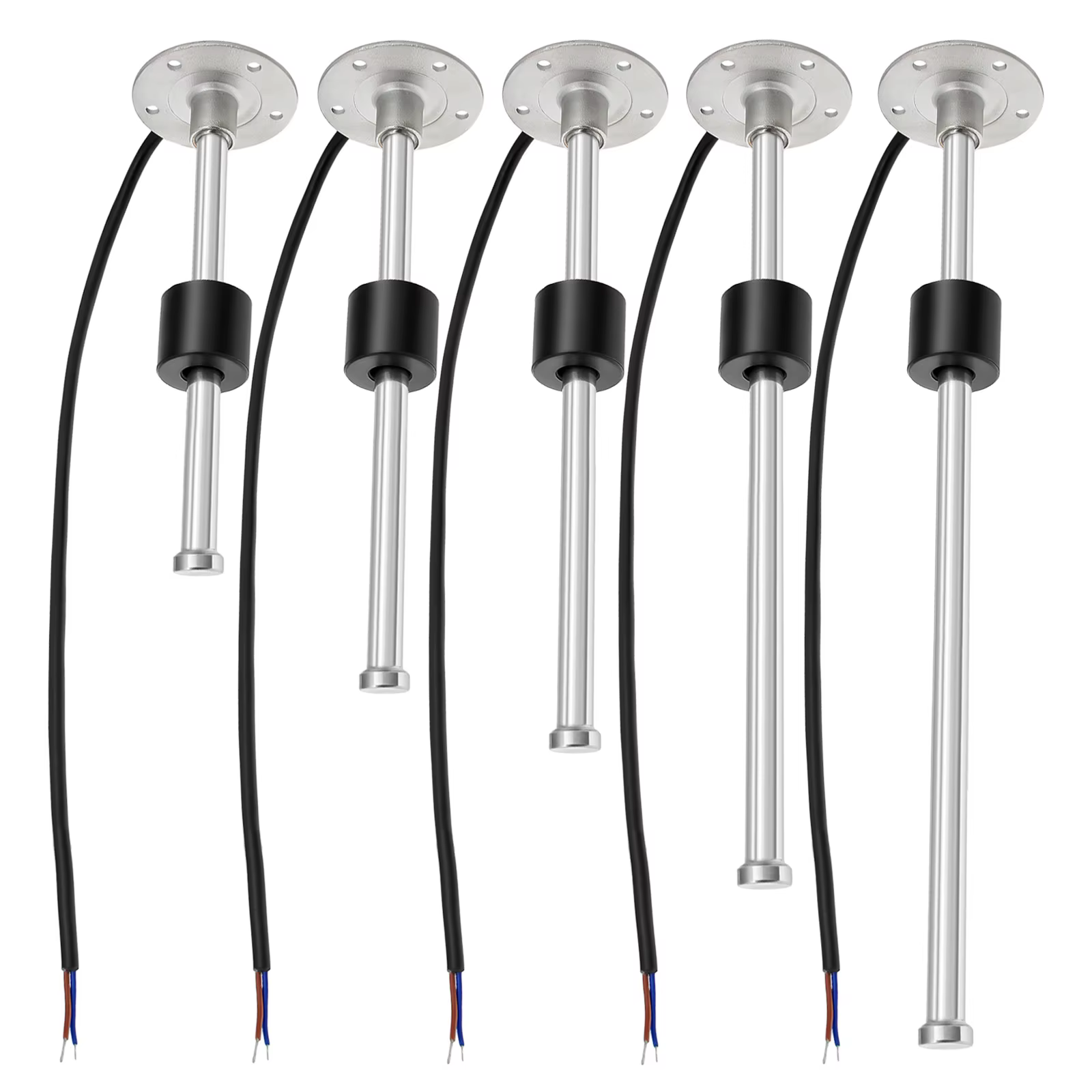 Jauge de niveau de carburant 7 couleurs, 2 "52mm + capteur de niveau de flotteur de carburant 0-190 Ohm pour camping-car marin, indicateur de niveau de réservoir d'huile de voiture 9-32V