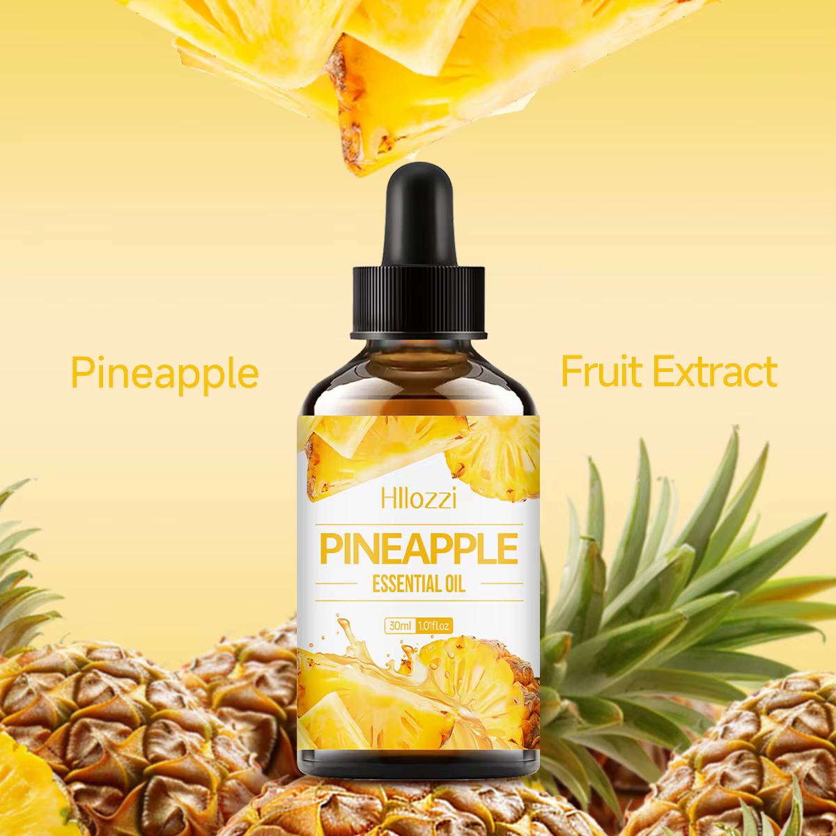 Huile essentielle d'ananas pour le corps et les cheveux
