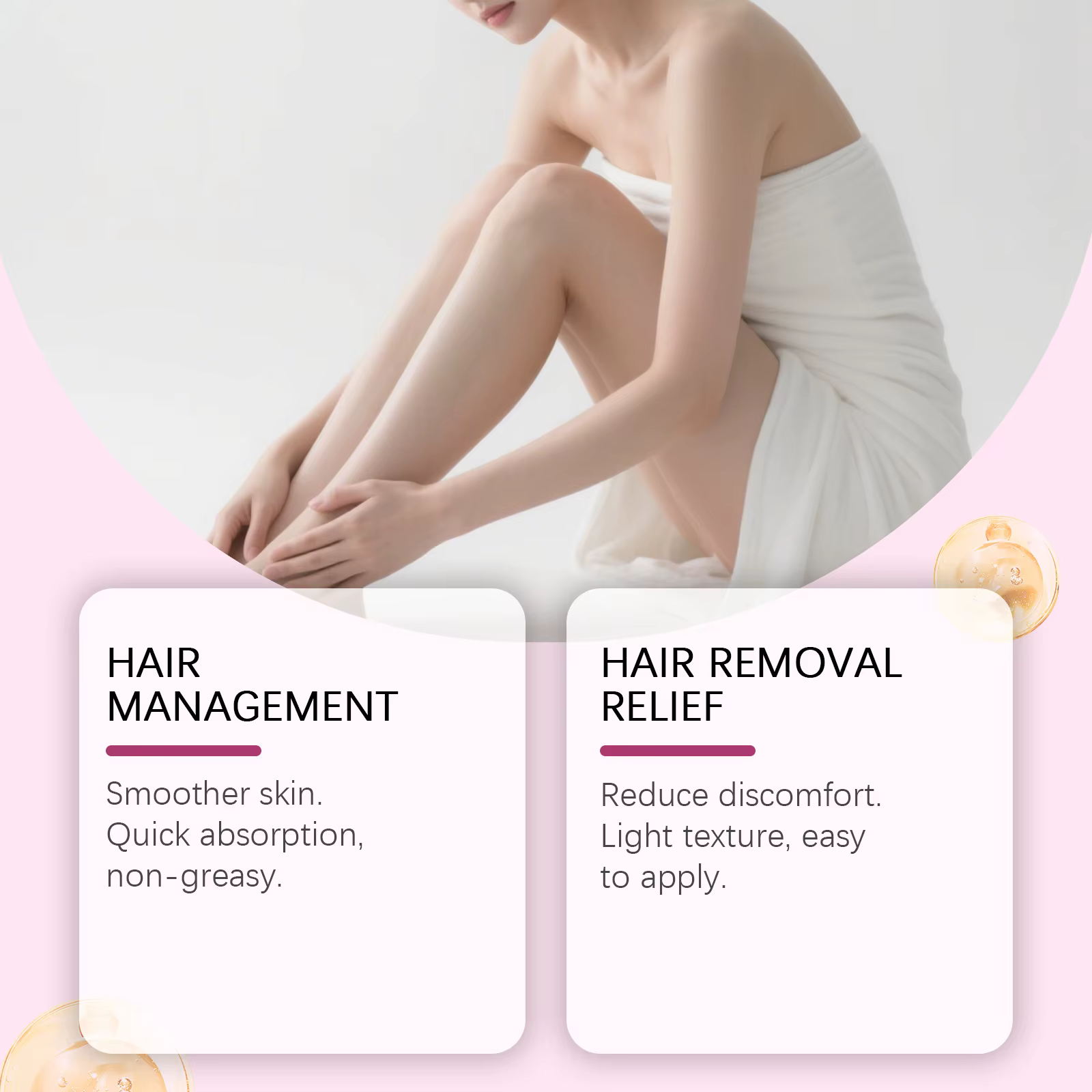 Cyperus Rotundus huile pour épilation doux lisse soins de la peau hydratation profonde Anti inhibition de la croissance