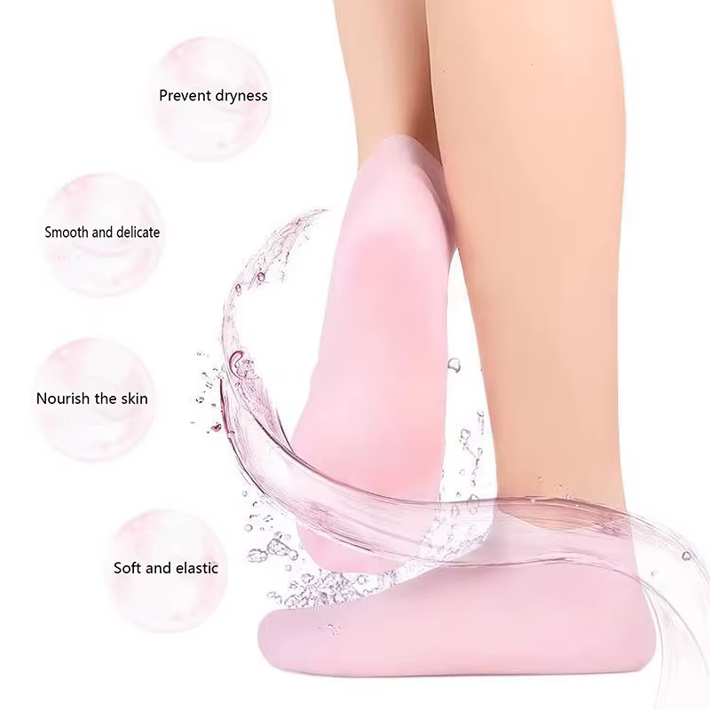 Chaussettes en gel hydratant en silicone