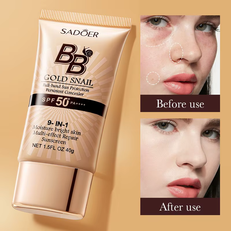 SADOER Crème BB écran solaire à la bave d'escargot