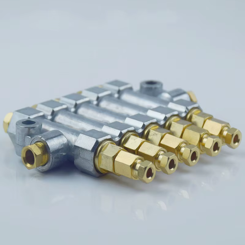 Distributeur d'huile de graisse volumétrique de détective/Valve séparateur/diviseur 5 sorties pour vanne de Distribution de sortie d'huile RH3500