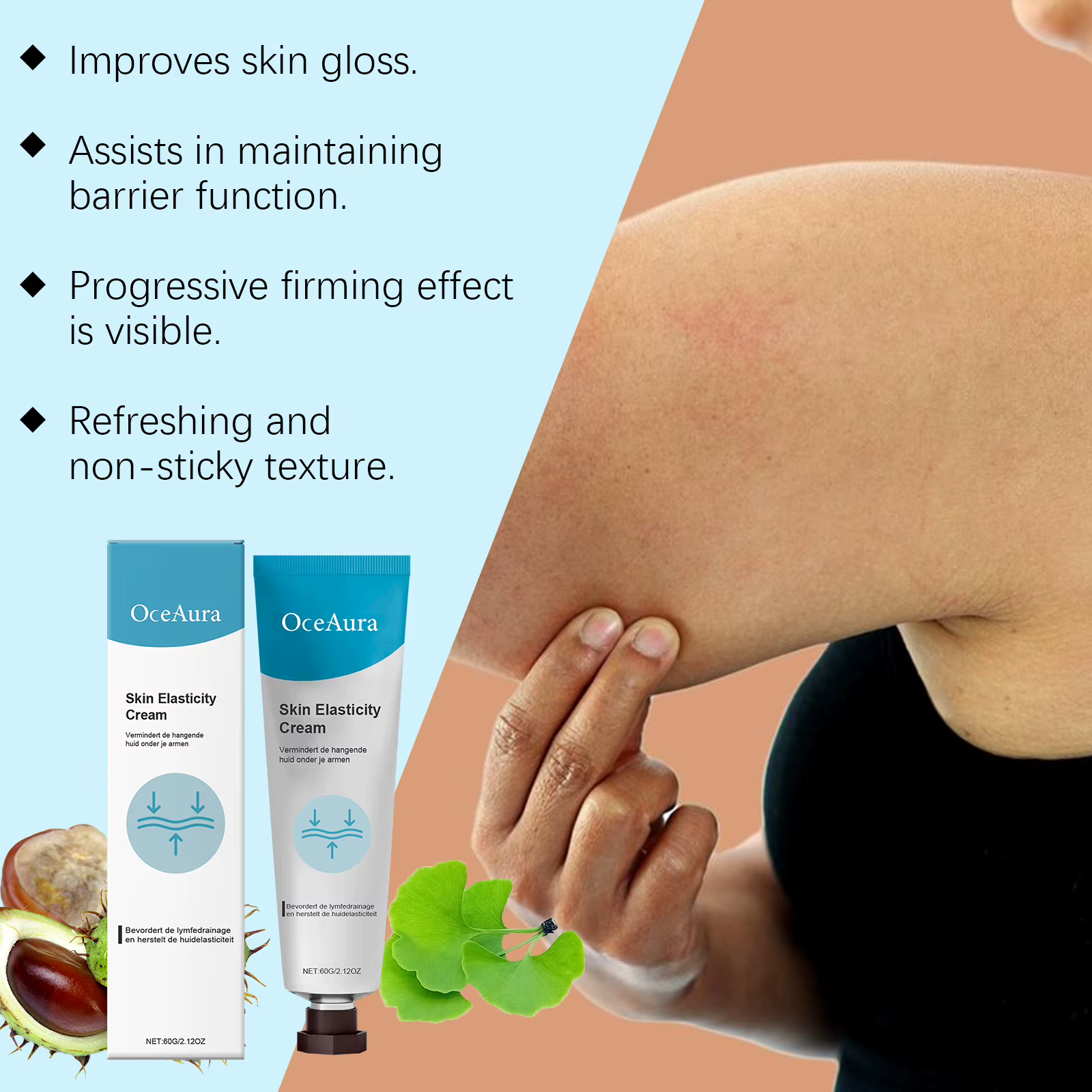 Crème raffermissante pour les mains