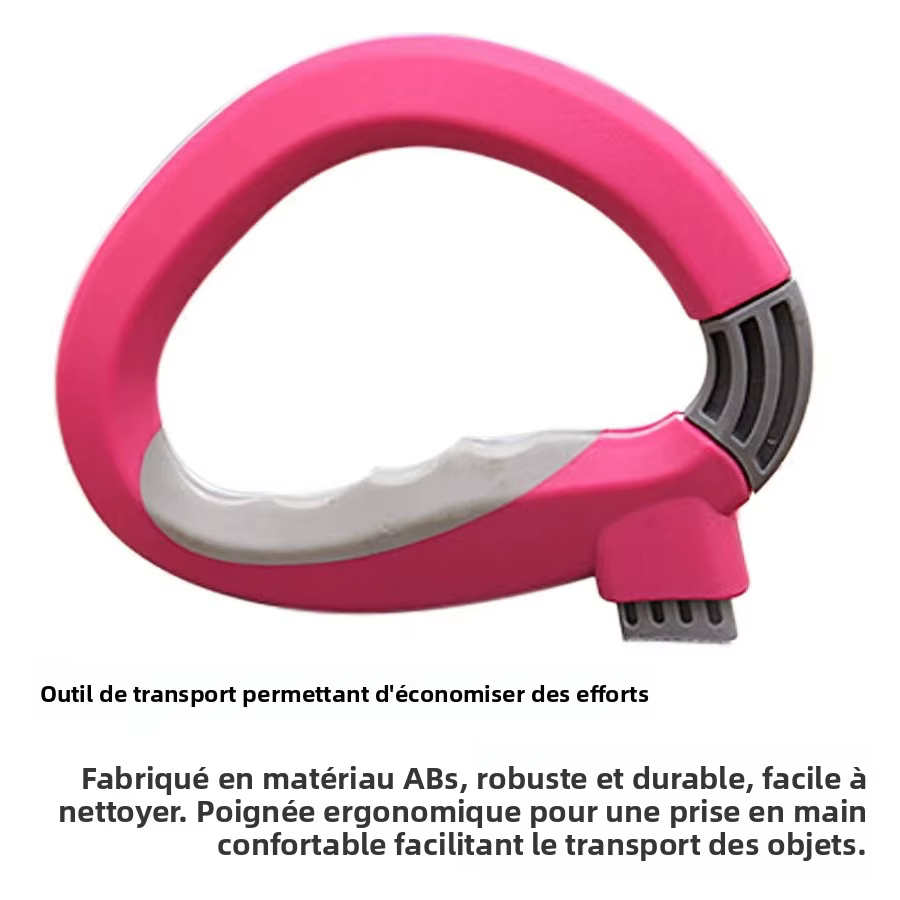 Poignées de sac de courses portables, support de poignée de transport, support de sac d'épicerie, Gadget de poignée de transport pratique
