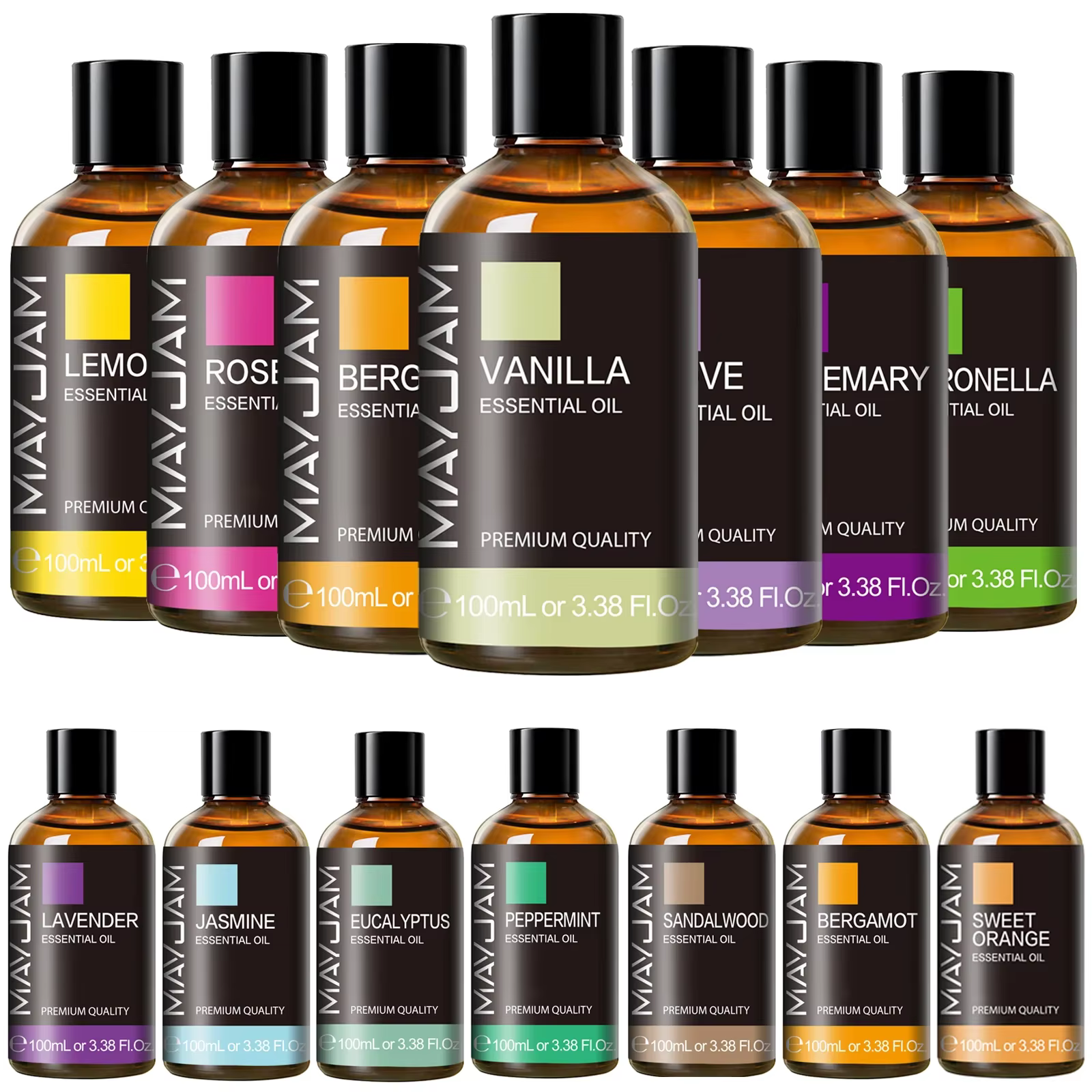 100ML huile essentielle végétale Pure menthe bergamote Patchouli citronnelle