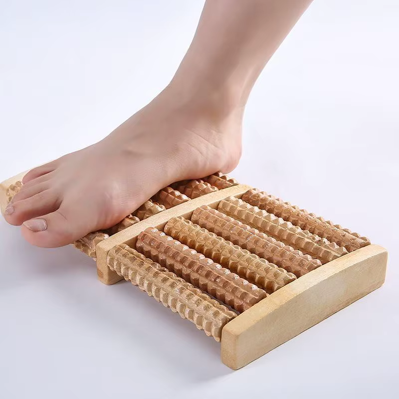 Rouleau de Massage des pieds en bois