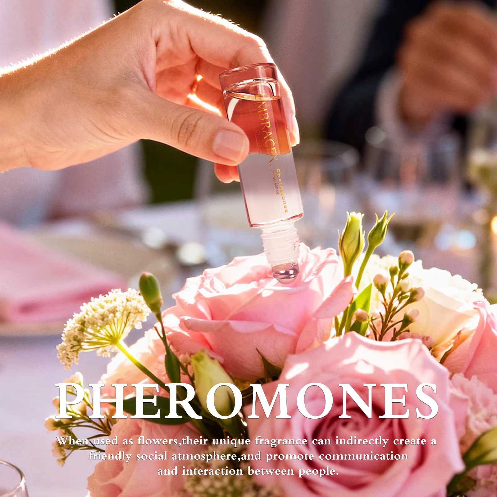 Huiles essentielles aux phéromones 20 ml, huile aux phéromones pour femmes, roll-on, parfum longue durée, cadeaux