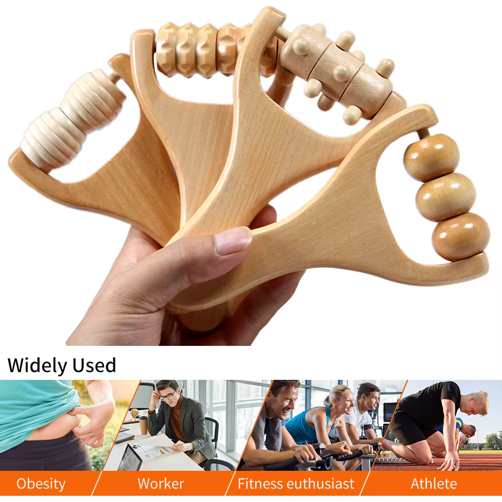 Rouleau de Massage en bois 1 pièce