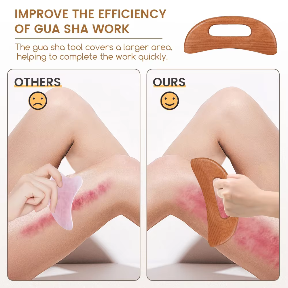 Soins de santé minceur Guasha conseil bois thérapie bâton de Massage Drainage lymphatique masseur grattage pour la Relaxation et la récupération