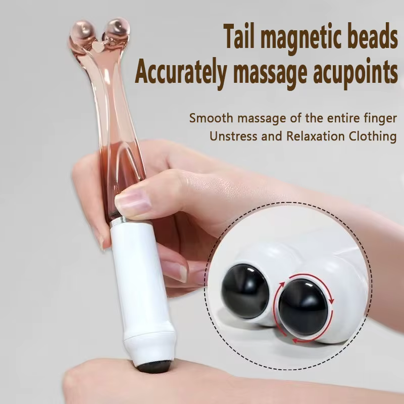 Rouleaux de massage portables pour points d'acupuncture des doigts et des mains