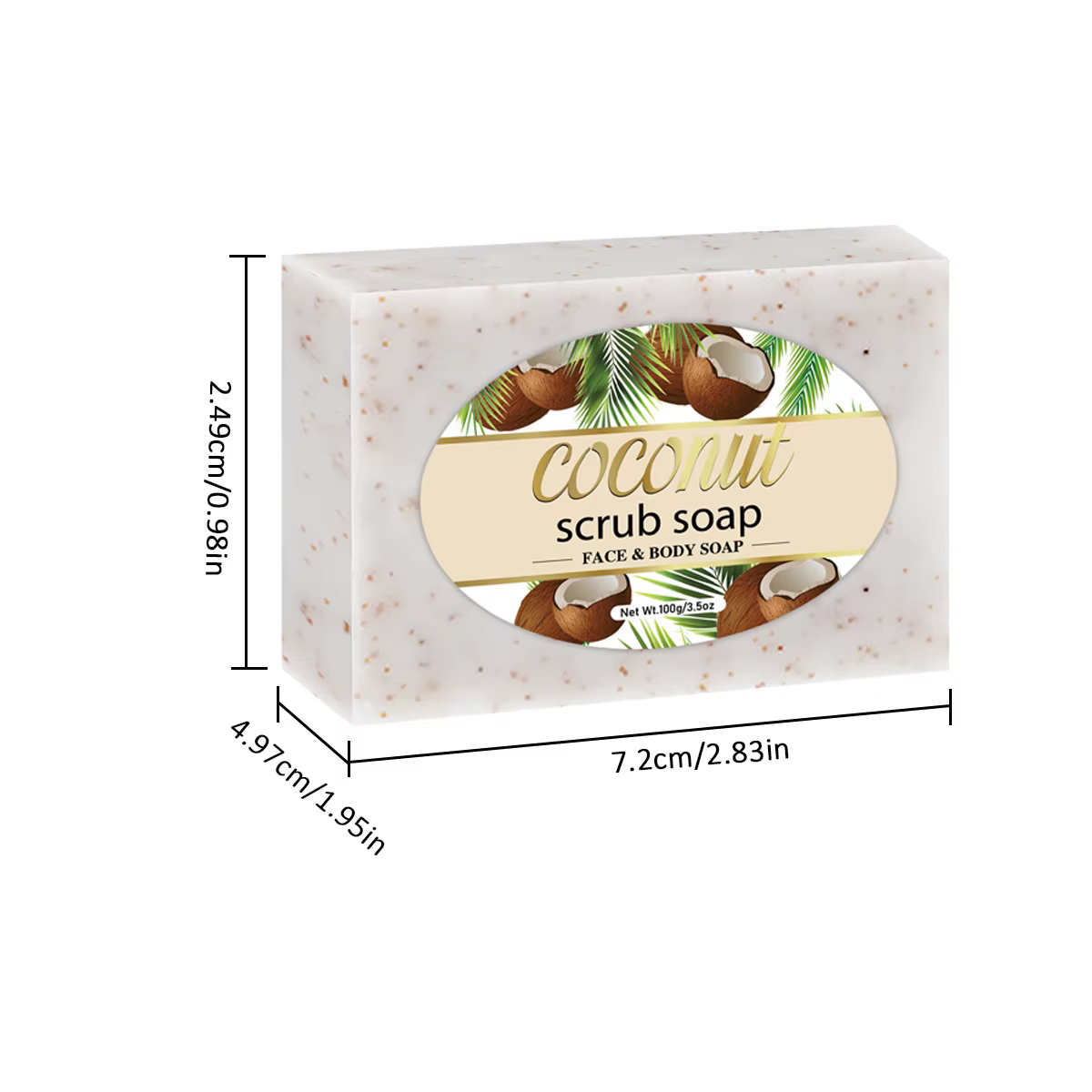 Savon gommage au noix de coco