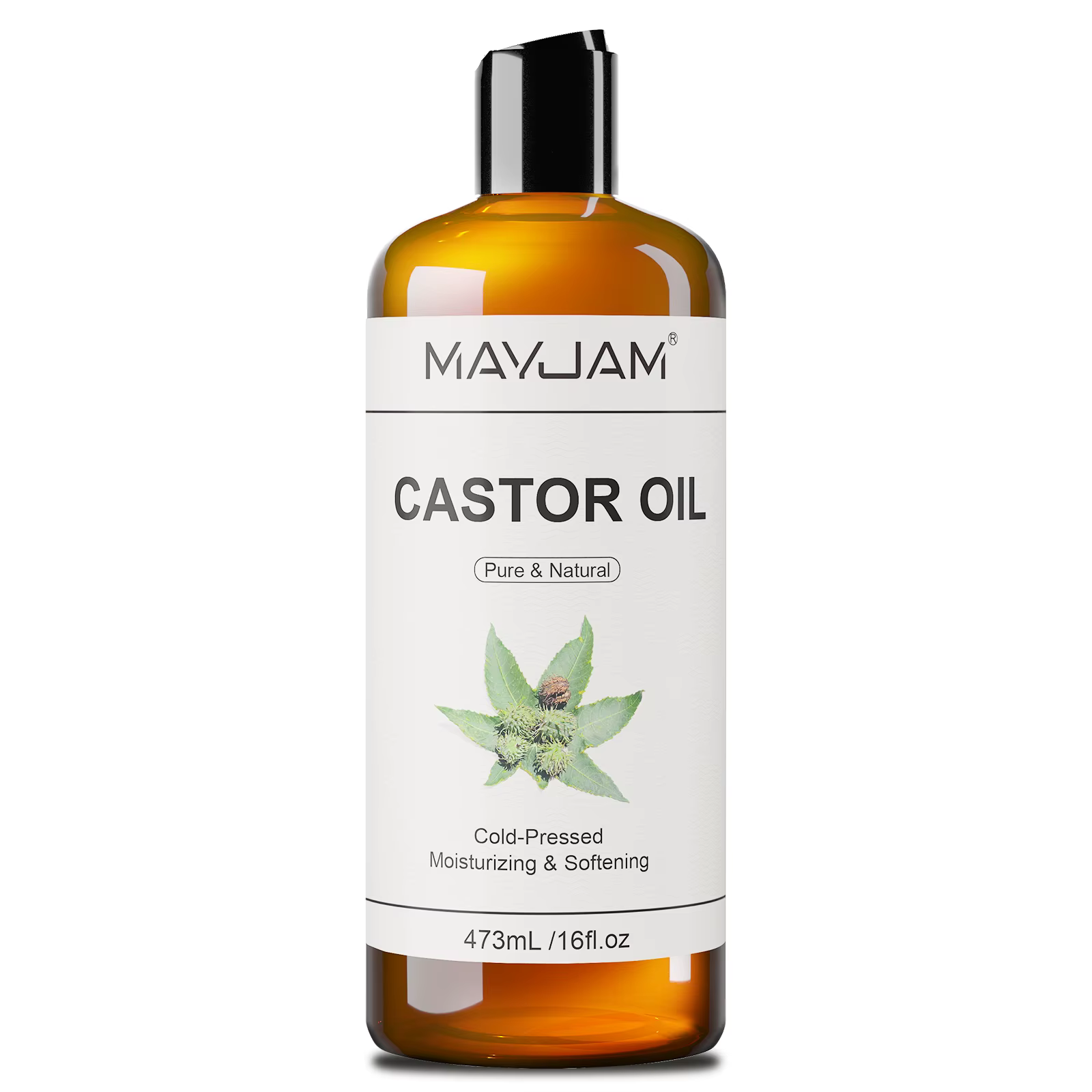 MAYJAM 473 ml/16 fl.oz huile de transport naturelle Pure pour le corps Massage du visage ricin légumes glycérine