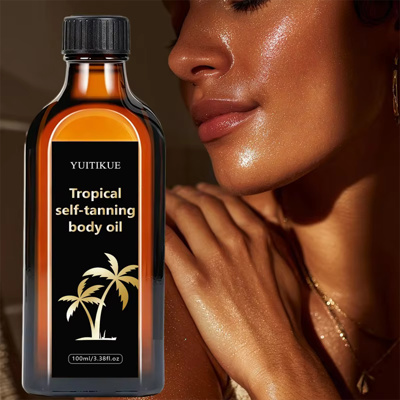 Huile Corporelle Auto-Bronzante Tropicale 100ml – Sans Soleil