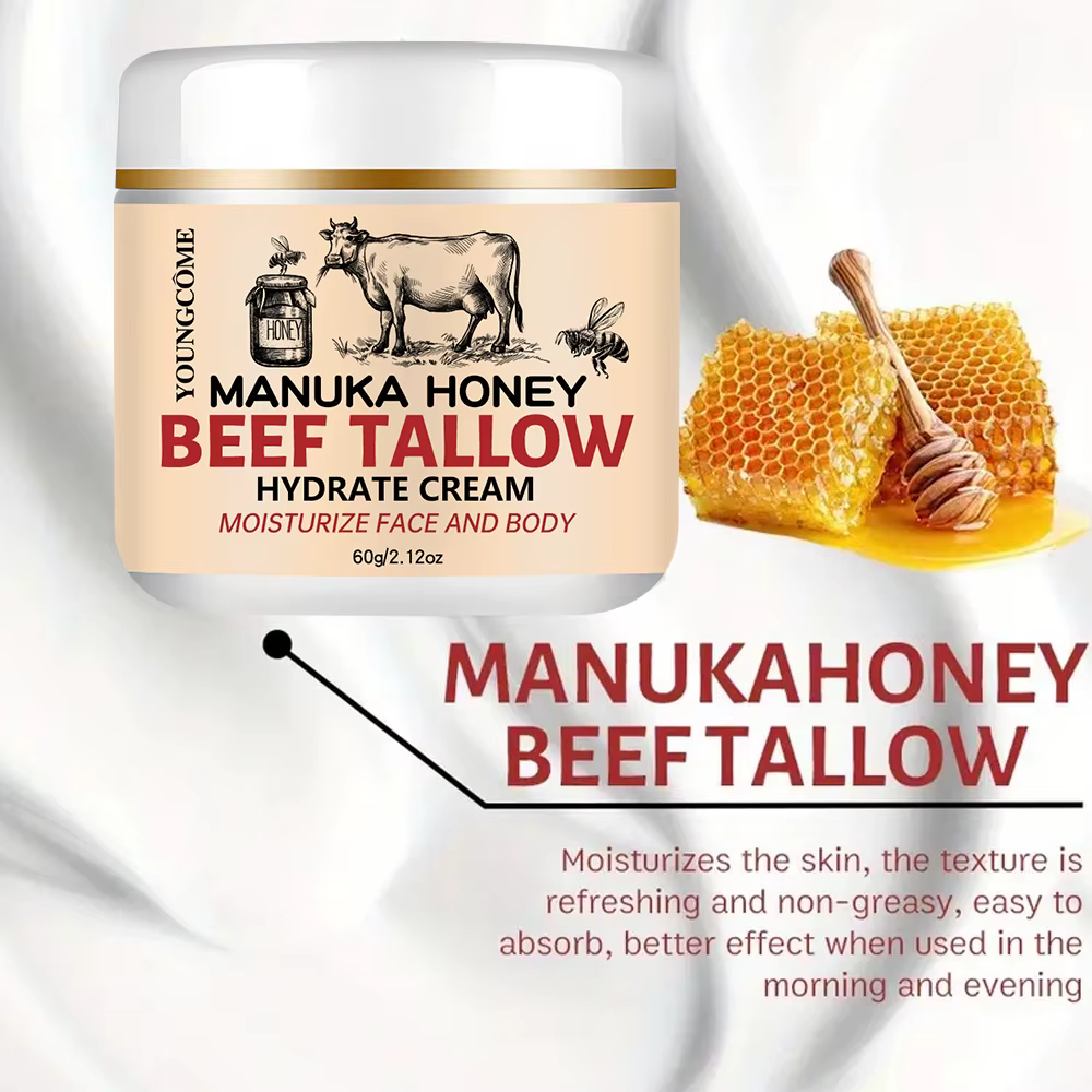 Manuka miel boeuf Tallow crème pour le visage hydratant