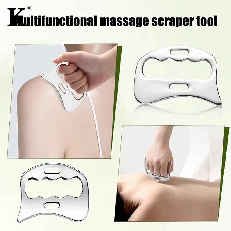 Bâton Gua Sha en acier inoxydable