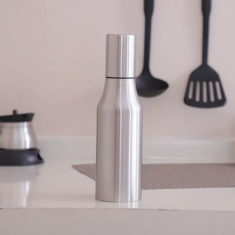 Realand Premium 500/750/1000ml acier inoxydable vinaigre huile Olive distributeur bouteille Pot étanche cuisine sain sauce bateau