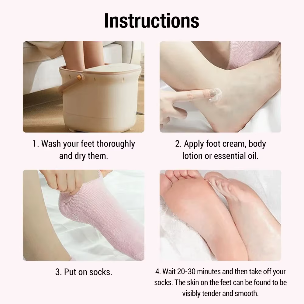 Chaussettes hydratantes en Silicone
